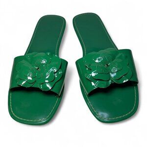 KATE SPADE Santana Slide Sandal, Green Bean, Size 7, NWOB